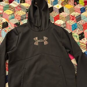 Under Armour Black Hoodie with real tree Camouflage Logo